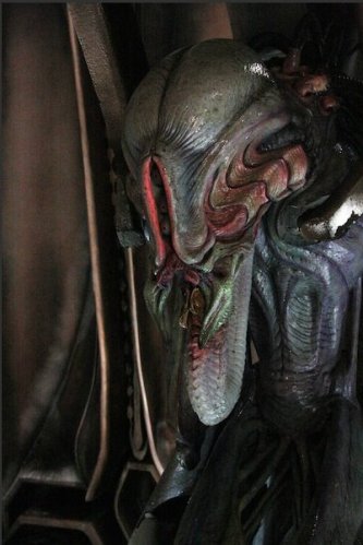 The Pilot animatronic on set.