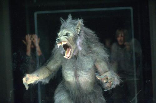 The Werewolf on set.