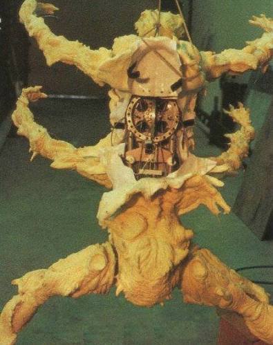 The unfinished 'leaper' puppet.