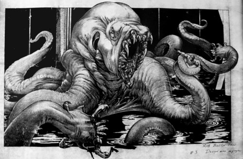 Concept art by Rob Bottin.