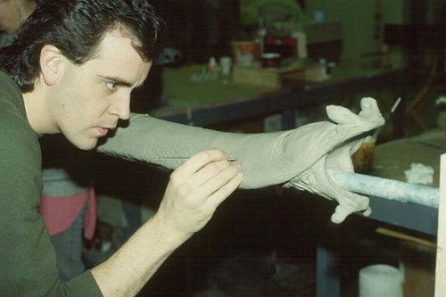 Sculpting the tentacles.