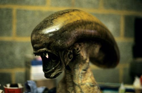 Painting the adolescent Alien stage.