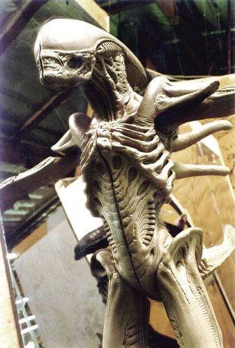 Sculpting the reference maquette for the CGI team.